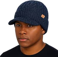 Baseball Cap Knit Cap With Bill Brim Green Knitted Hat Baseball Cap Knit  Cap With Brim