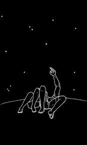 Black And White Couple Cute Drawing Goals Night Sky Tuingereedschap Cottages Hacks