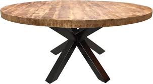 tafel rond 150 cm naturel mangohout bahia ronde tafel eetkamer met ronde tafel tafel rond hout
