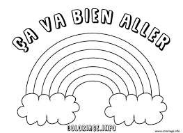 coloriage arc en ciel ca va bien aller dessin a imprimer gratuit de mariage des pompiers