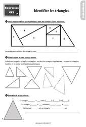 (les quiz ne fonctionnent pas sur smartphone.) fiches à imprimer. Triangles Ce2 Cycle 2 Exercice Evaluation Revision Lecon
