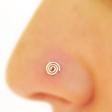 boho nose stud spiral shaped nose stud spiral shape nose jewels