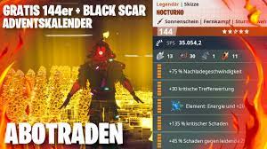 Wer Abonniert Kriegt 144er Black Scar Abotraden Fortnite Rette Die Welt Youtube
