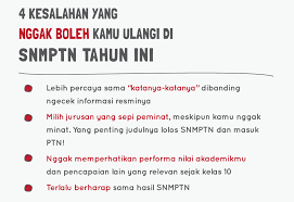 We did not find results for: Panduan Sukses Lolos Seleksi Nasional Masuk Perguruan Tinggi Negeri Snmptn Rencanamu
