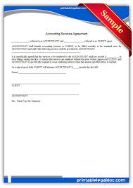Accounting Services Agreement Legal Forms Accounting Services Lettering