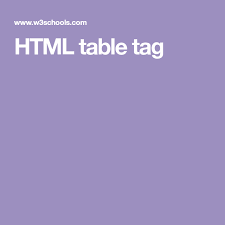 html table tag css tutorial table tags simple html