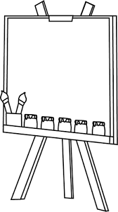 Black And White Easel Clip Art Black And White Easel Image Clip Art Clip Art Pictures Easel