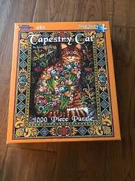 Slow and steady were my tools and it was enjoyable throughout, even looking at the completed puzzle (except i lost. Tapestry Cat Puzzle Cat And Kitten Puzzles For People Who Love Kitties Meow