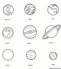Los Planetas Para Colorear