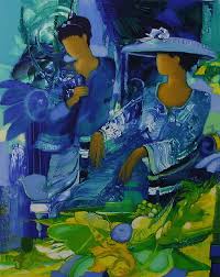 Pin By Anne Bordelanne On Le Nalbaut Blue Art Art Art Design