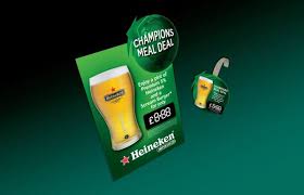 Heineken Champions League Pos Table Standee And Wobbler Heineken Meal Deal Pos