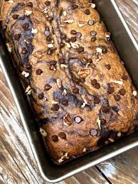 Snack On This Satiating And Sweet Chocolate Marbled Banana Bread With 10 Grams Of Protein Recipe In 2020 Marbled Banana Bread Chocolate Banana Bread Recipe Banana Bread