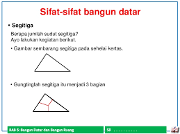 Sifat bangun datar kelas 2 sd. Bangun Datar Dan Bangun Ruang Kelas 5 Sd