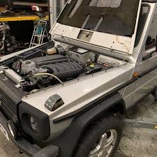 Mercedes G Wagon With An Om606 Turbo Diesel Inline Six Mercedes G Wagon Mercedes Mercedes G