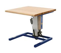 Serves as a work table in the horizontal. Linear Actuated Adjustable Height Work Bench Product Page