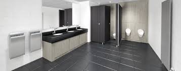 Commercial bathrooms have come a long way from being merely utilitarian to now incorporating commercial bathroom design and trends that have a sense of style and pride within a facility. A Guide To Commercial Toilet Refurbishment Projects Washroom Refurbishment Commercial Washrooms
