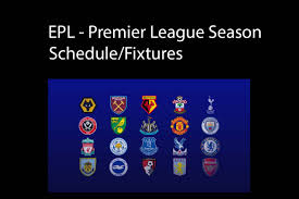 Sport events and english premier league fixtures. Epl Premier League Season Schedule Fixtures