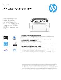 When the printer is connected to a wireless network, the wireless light is on. Size5ringbest Hp Laser Jet Pro M12w Drivers Foo2zjs A Linux Printer Driver For Zjstream Protocol The Hp Laserjet Pro M12w Driver Full Package Provided On Official Hp Website Is Recommended