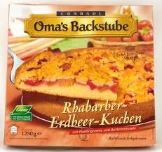 Zwischendurch kaufe ich gerne tiefkühlkuchen. Conradl Rhabarber Erdbeer Kuchen Lebensmittelklarheit