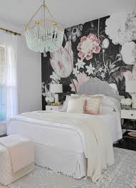 Black And White Floral Wallpaper In Bedroom Design Innova Floral Wallpaper Bedroom Winter Bedroom Wallpaper Bedroom