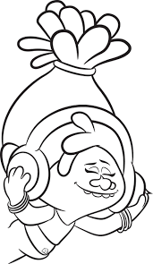 Trolls Party Ideas Poppy Coloring Page Trolls Movie Cartoon Coloring Pages