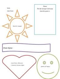 Colorful Poetry Graphic Organizer Poetry Graphic Organizers Graphic Organizers Figurative Language