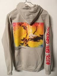 Kanye west i see ghosts graffiti hoodie sweatshirt hoody top unisex men women. Kids See Ghosts Beige Hoodie Kanye X Kid Cudi X Murakami Etsy