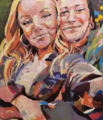 Custom portrait, acrylic