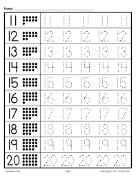 Tracing Worksheets Numbers 1 20 In 2020 Tracing Worksheets Preschool Kindergarten Math Worksheets Numbers Preschool