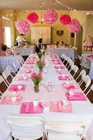 Place Settings Color Scheme Baby Shower Table Pink Baby Shower Baby Shower