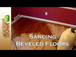Refinishing Beveled Hardwood Floors Sanding Prefinished Youtube Flooring Prefinished Hardwood Floors Hardwood Floors