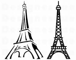 Original design with famous landmark of europe. Eiffel Tower Vector Etsy