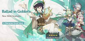 Genshin Impact Venti Guide Patch 1 4 In 2021 Bard Anime Character