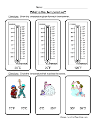 Reading A Thermometer Worksheet Have Fun Teaching