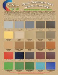 classic elastomeric deck coating colors