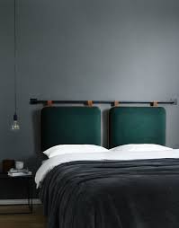 Mainstays full/queen metal headboard with delicate detailing, black. The Duo Headboard Green Velvet Cushions By Thornam
