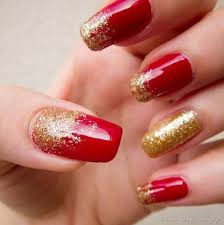 Porque tambien hay chicas que gusta del color blanco para. Unas Color Rojo Con Dorado 20 Ideas Geniales Decoracion De Unas Manicura Y Nail Art Red And Gold Nails Burgundy Nail Designs Burgundy Nails