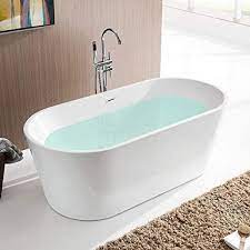 For more information, check out our project guide, how to clean your bathtub. Vanity Art Bordeaux 59 In Acrylic Flatbottom Freestanding Bathtub In White Va6815 The Home Depot