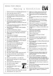 The reading examines two competing schools of constitutional interpretation and explains the philosophical basis of the constitution. English Worksheets Alistair Cooke S America Making A Revolution