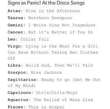 Panic At The Disco The Ballad Of Mona Lisa Meaning I Can T Believe My Own Star Sign Northern Downpoured Me In 2020 Zodiac Star Signs Zodiac Signs Horoscope Zodiac Signs Sagittarius