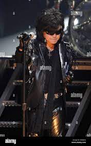 Toshimitsu 'Toshi' Deyama of 'X Japan' performing on stage at Massey Hall.  Toronto, Canada - 07.10.10 Stock Photo - Alamy