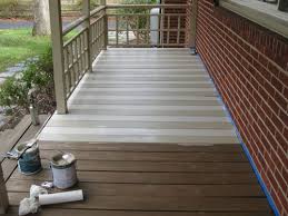 Because it's designed to work directly into the texture and grain of the wood it can create a unique style and cover a large section of space all at. How To Paint A Wood Deck Or Front Porch We Did Subtle Stripes Young House Love