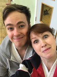 Sensei Joshua 3rd Dan and Shihan Dr Sandra 6th Dan today at the Canterbury  session #canterbury #sandrabealeellis #joshuatraylor #kentkarateschools  #karatecanterbury