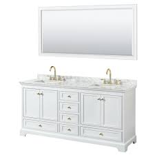 Inspired by the contemporary american design ethic and crafted without compromise, these vanities are designed to complement any decor, from traditional to minimalist modern wyndham furniture. Deborah 72 Double Bathroom Vanity In White Beautiful Bathroom Furniture For Every Home Wyndham Collection