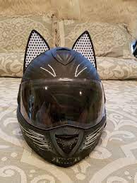 Cat Ear Shark Motorcycle Helmet Motos Auto Carros