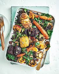 Hasselback Miso Roasted Vegetables Recipe Delicious Magazine Recipe Roasted Vegetable Recipes Vegetable Recipes Recipes