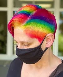 Apply the appropriate amount of dye to the included applicator swap or sponge. 20 Short Rainbow Hairstyles That Convince You To Dye Your Hair Laptrinhx News