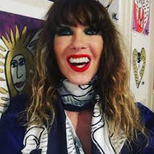 Gaelitrea the Inner Guidance Angel long silk scarf sapphire blue (Coll