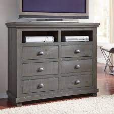 The master bedroom should be a quiet retreat from the rest of the house. Willow Media Chest Distressed Dark Gray Progressive Furniture Furniture Cart