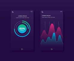 Mobile App Chart Ui Template Vector Art Graphics